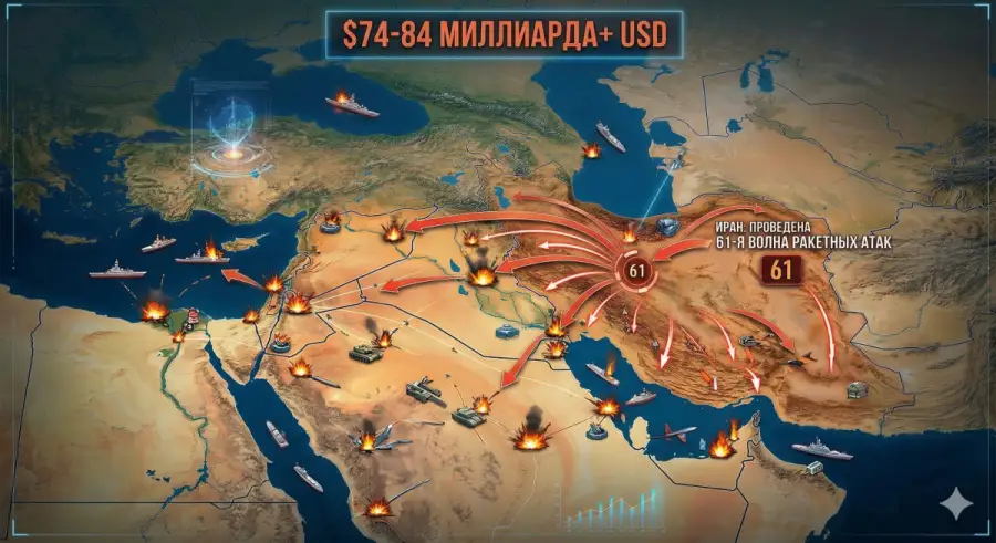 61-я волна ракетных ударов. Иранское командование демонстрирует способность к масштабированию ударов